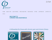 Tablet Screenshot of chronicpainanonymous.org